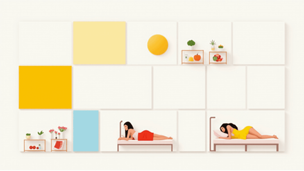 A geometric arrangement of preventive skincare measures. Preventive Measures for tighten skin